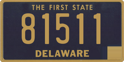 DE license plate 81511