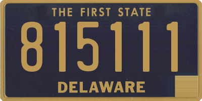 DE license plate 815111