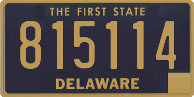DE license plate 815114