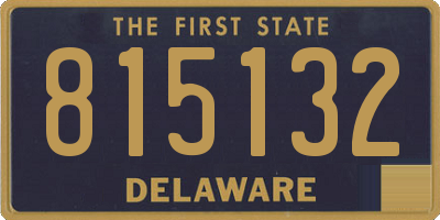 DE license plate 815132