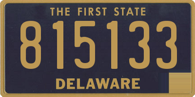 DE license plate 815133