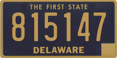 DE license plate 815147