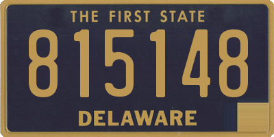 DE license plate 815148