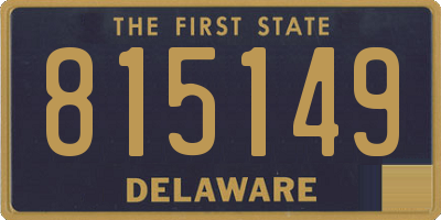 DE license plate 815149