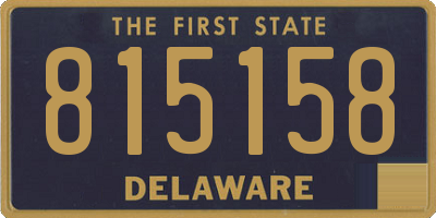 DE license plate 815158