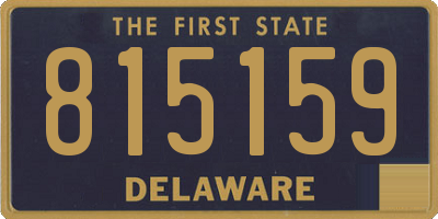 DE license plate 815159