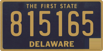 DE license plate 815165