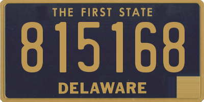 DE license plate 815168