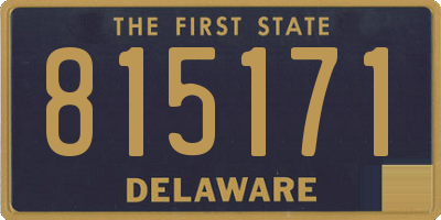 DE license plate 815171