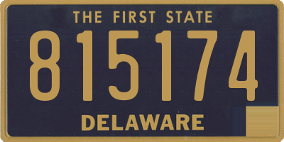 DE license plate 815174