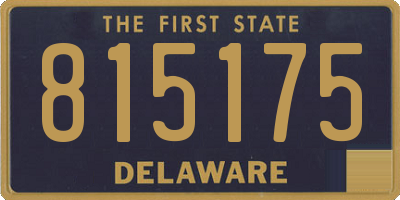 DE license plate 815175