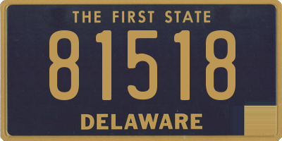 DE license plate 81518