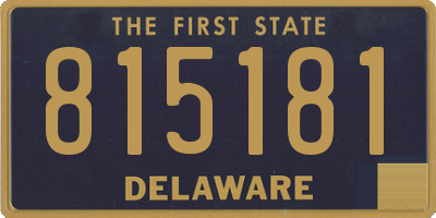 DE license plate 815181