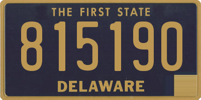 DE license plate 815190
