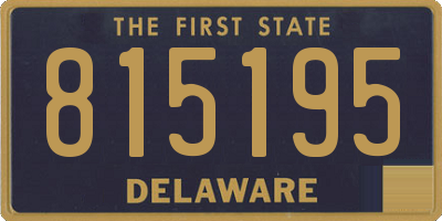 DE license plate 815195