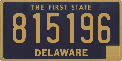 DE license plate 815196