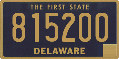 DE license plate 815200