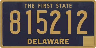 DE license plate 815212