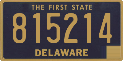 DE license plate 815214