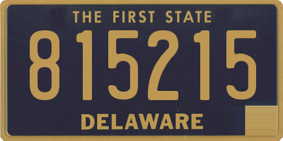 DE license plate 815215