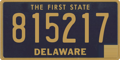 DE license plate 815217
