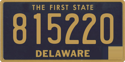 DE license plate 815220