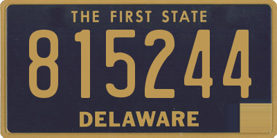 DE license plate 815244