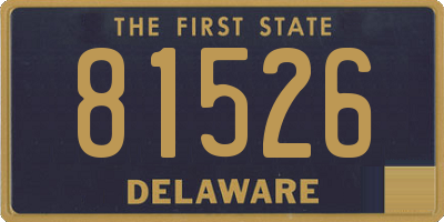 DE license plate 81526