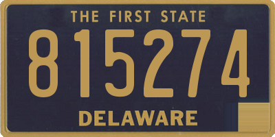 DE license plate 815274