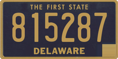DE license plate 815287