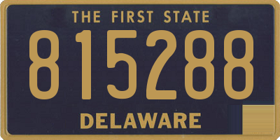 DE license plate 815288