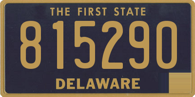 DE license plate 815290