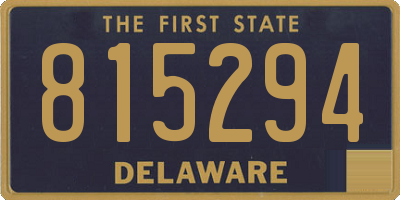 DE license plate 815294