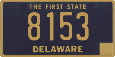 DE license plate 8153