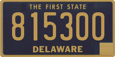 DE license plate 815300