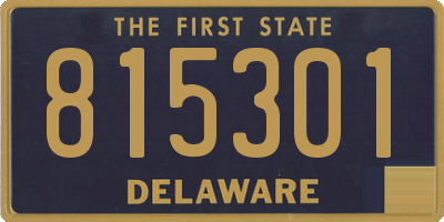 DE license plate 815301