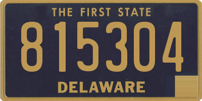 DE license plate 815304