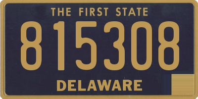 DE license plate 815308