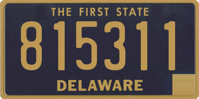 DE license plate 815311