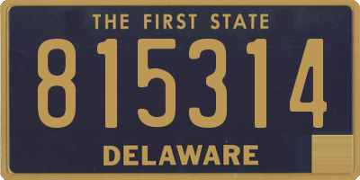 DE license plate 815314