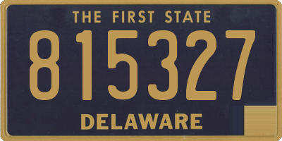 DE license plate 815327