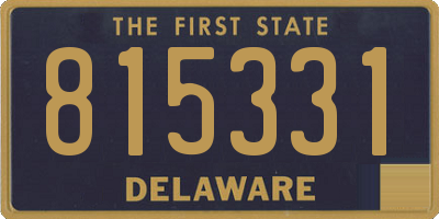 DE license plate 815331