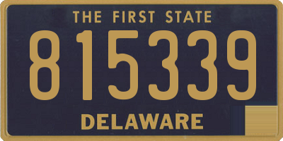 DE license plate 815339