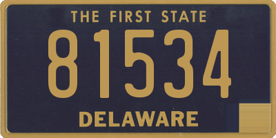 DE license plate 81534