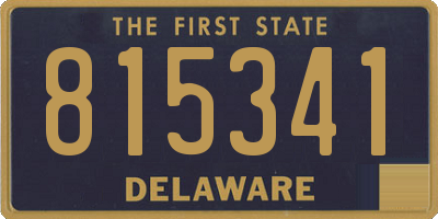 DE license plate 815341