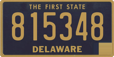 DE license plate 815348