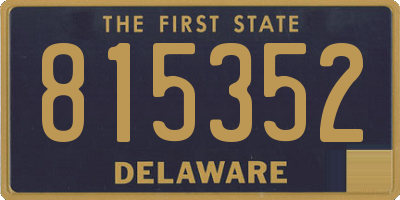 DE license plate 815352