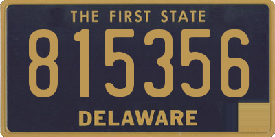 DE license plate 815356