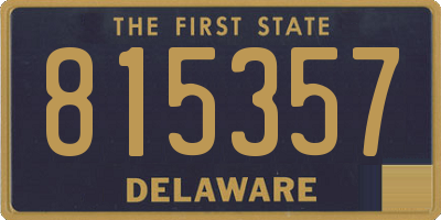 DE license plate 815357