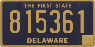 DE license plate 815361
